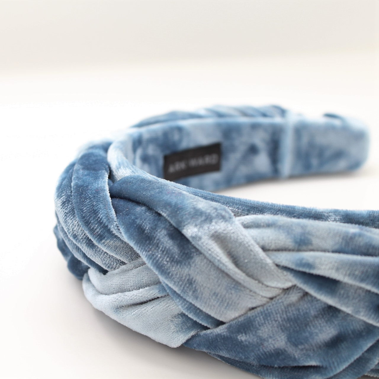 ARKWARD Sky Blue Velvet braided Headband