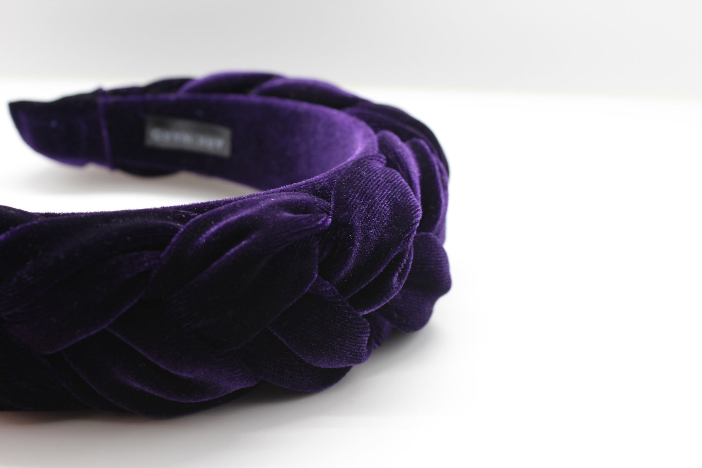 ARKWARD Purple Velvet Braided Headband