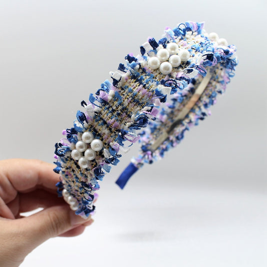 Blue pearl Boucle Headband