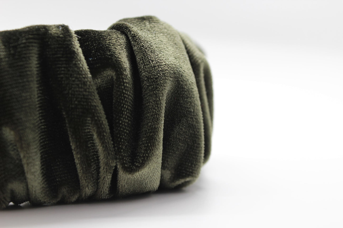 Olive Green Ruffle Headband