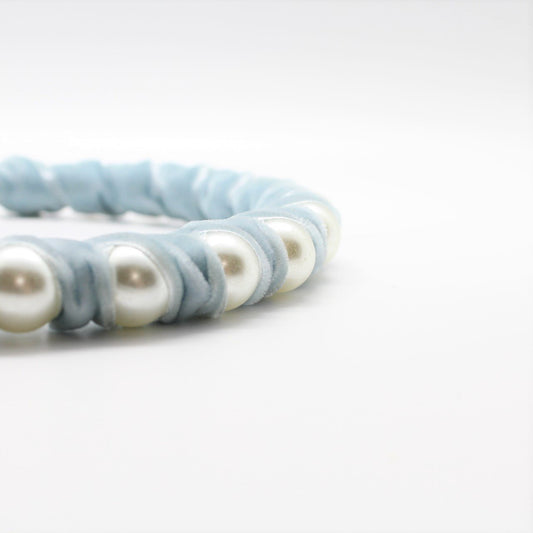 Pearl Polar blue wrap Headband