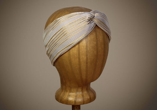Arkward Silver & Gold Turban Headband