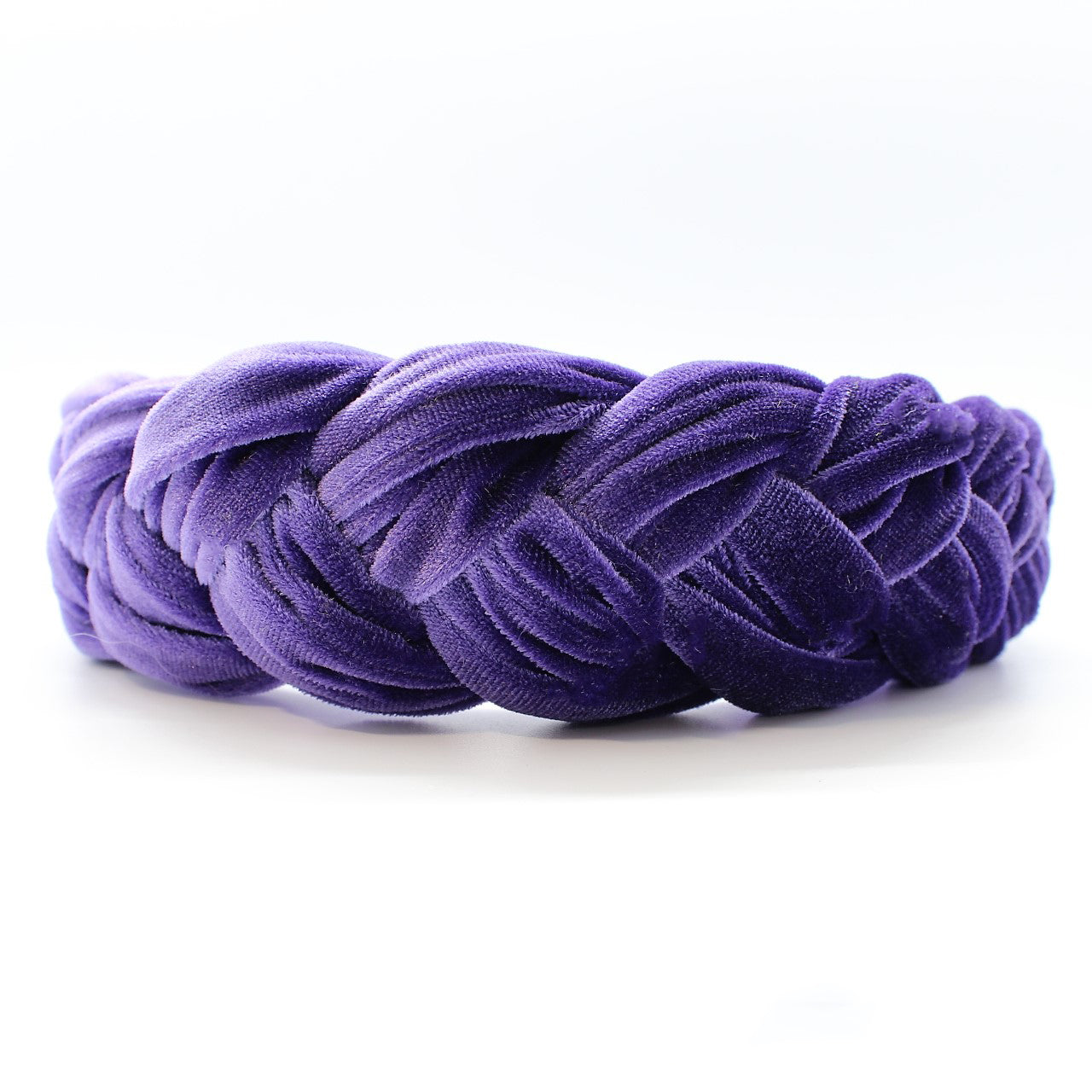 Light Purple Velvet Braided Headband