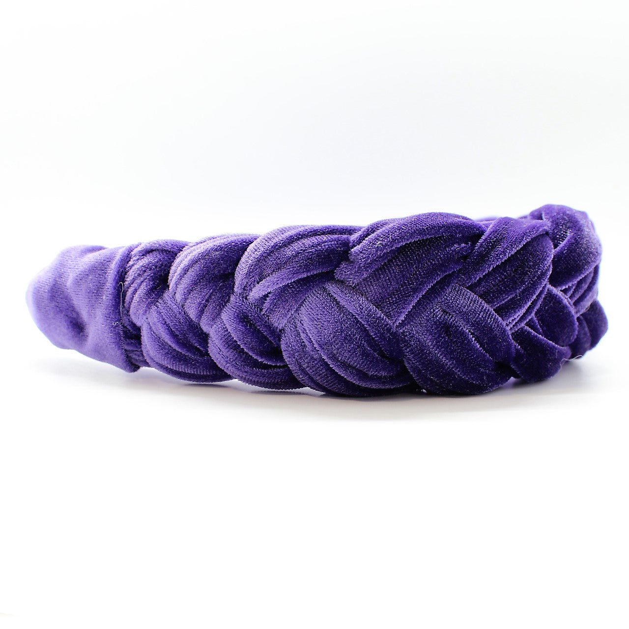 Light Purple Velvet Braided Headband