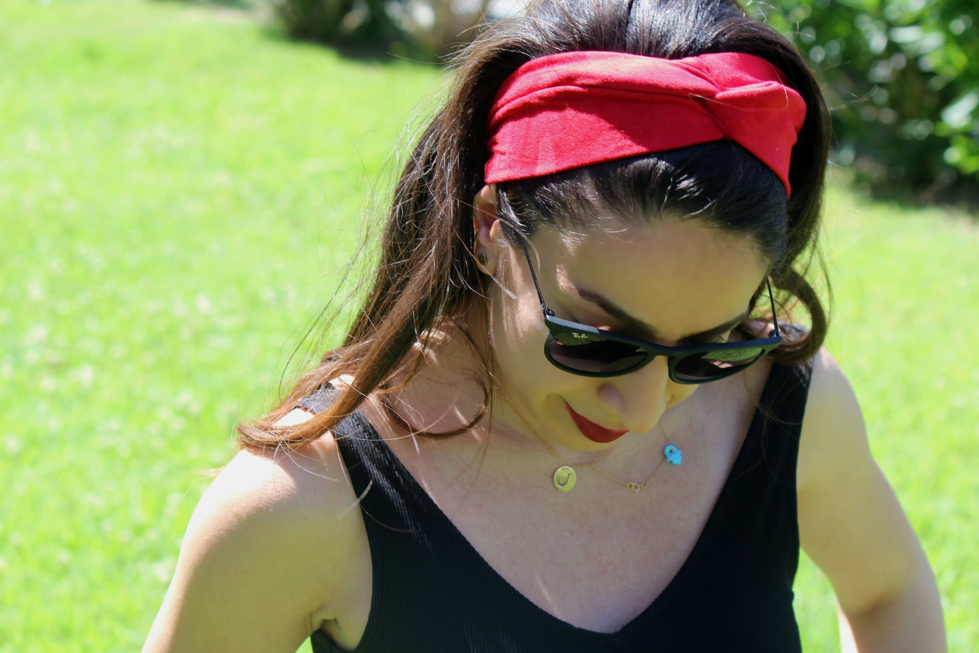 ARKWARD Red Suede Turban Headband