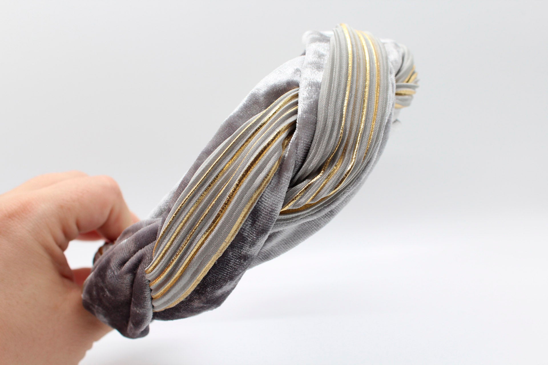 ARKWARD SILVER & GOLD BRAIDED HEADBAND