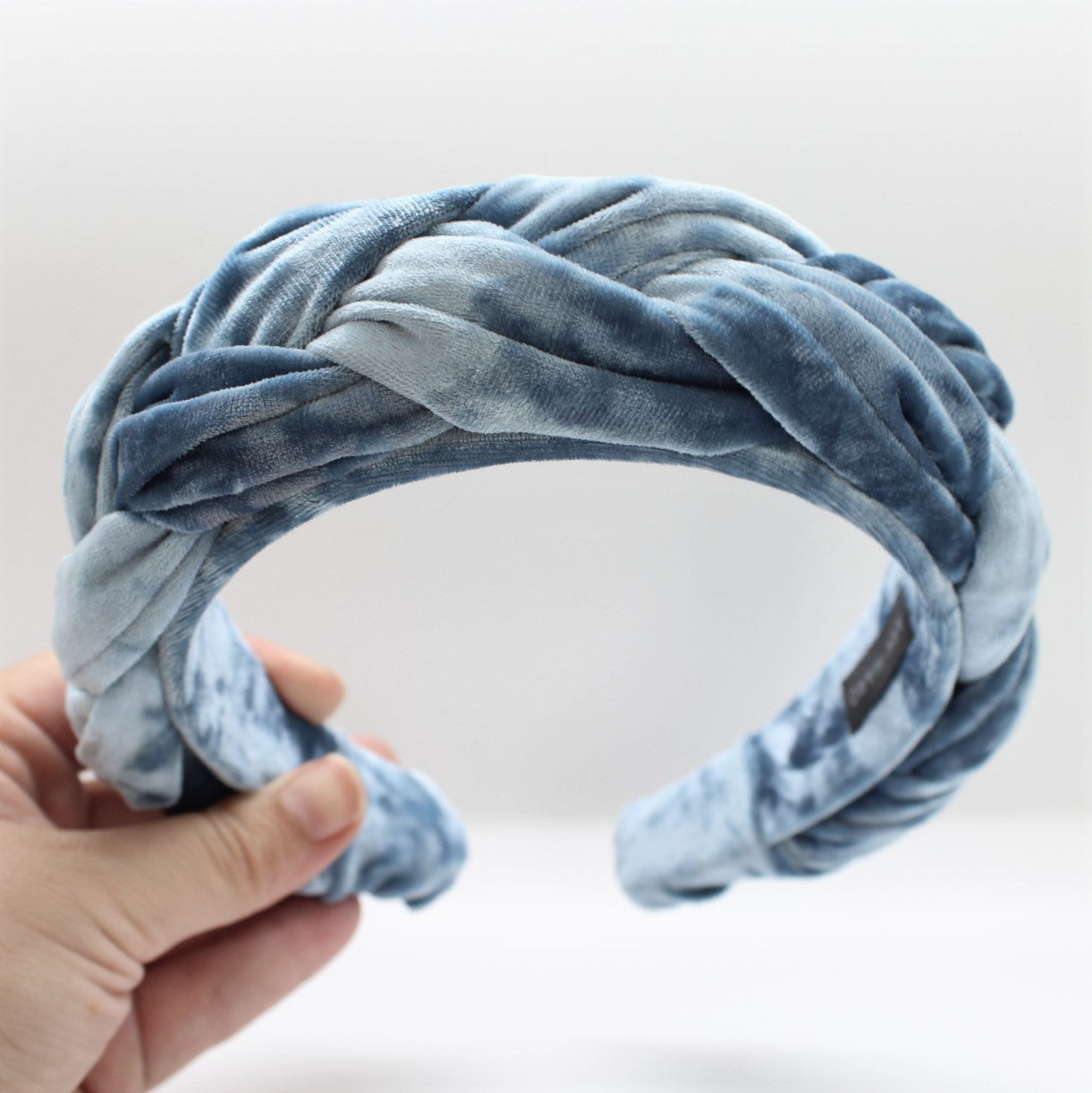 ARKWARD Sky Blue Velvet braided Headband