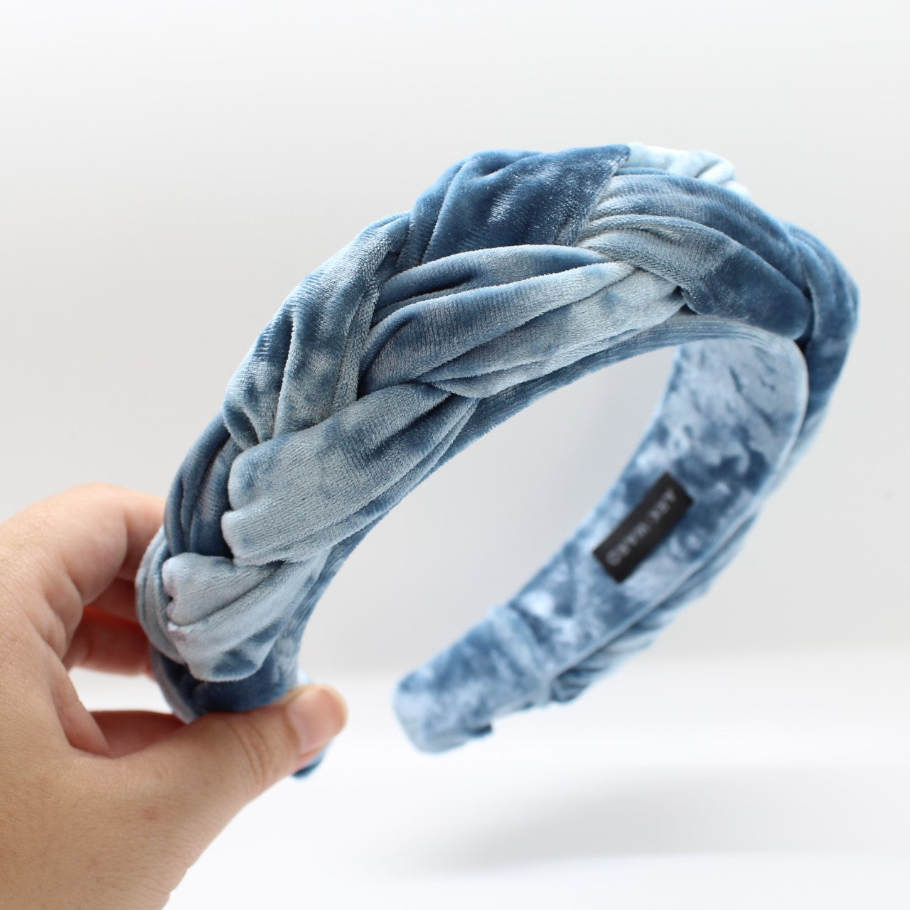 ARKWARD Sky Blue Velvet braided Headband