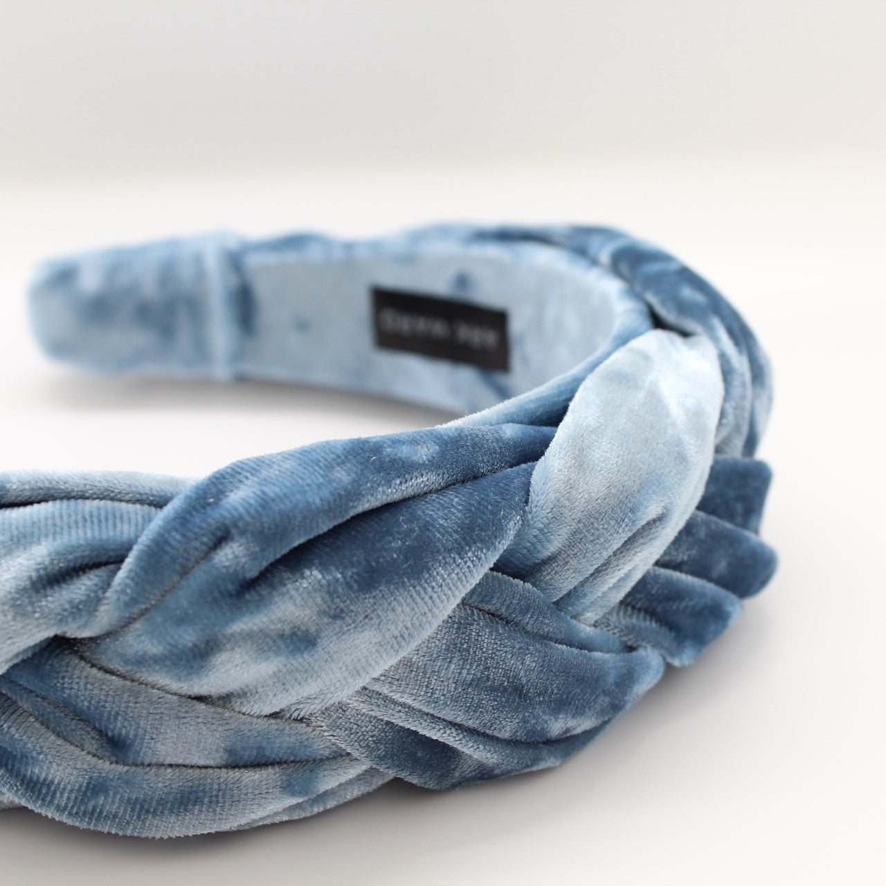 ARKWARD Sky Blue Velvet braided Headband