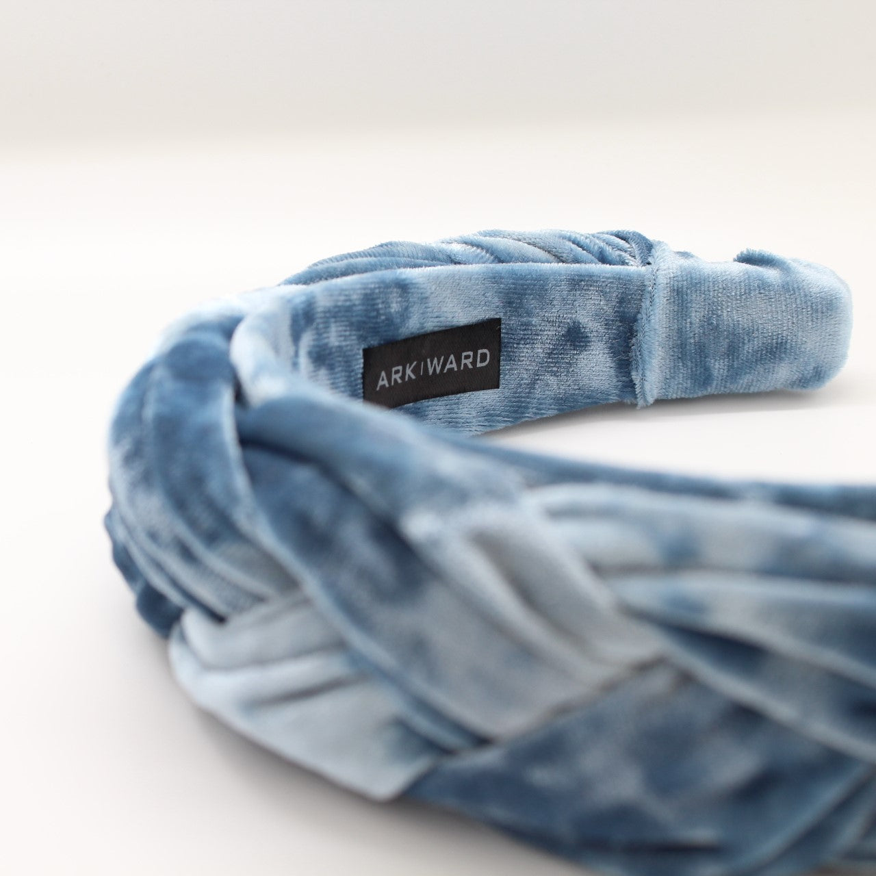 ARKWARD Sky Blue Velvet braided Headband