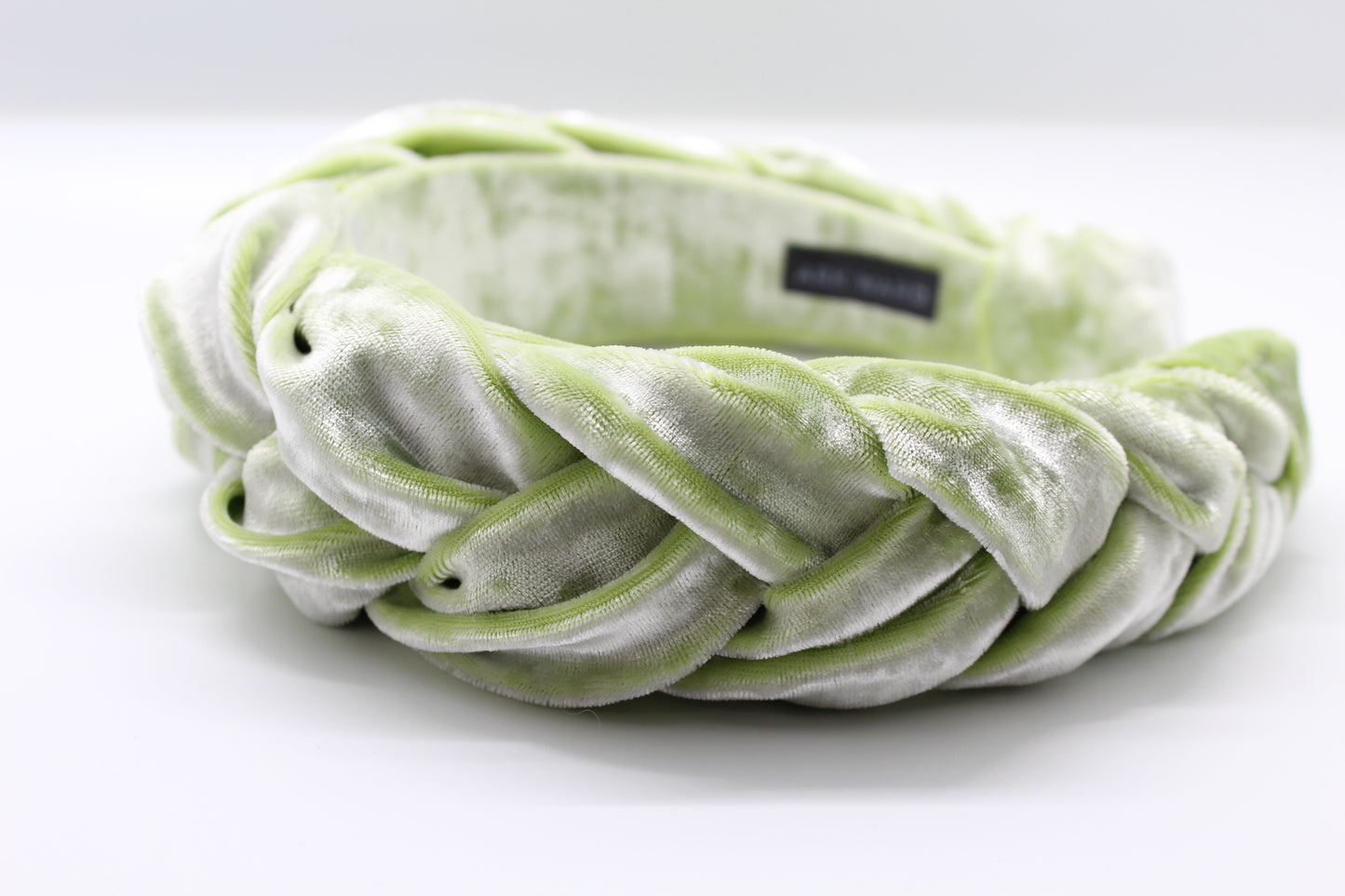 ARKWARD Pistachio Velvet Braided Headband