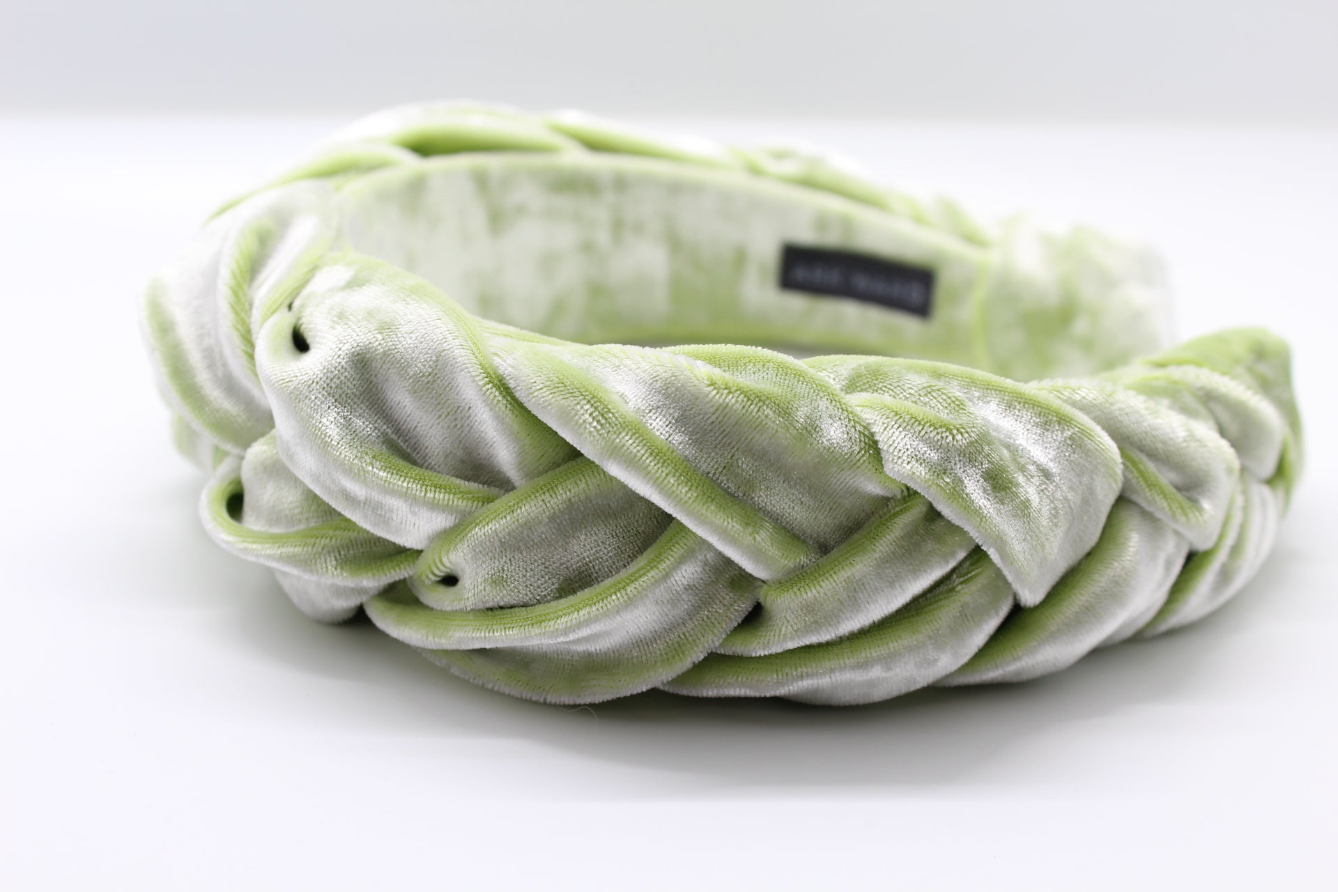 ARKWARD Pistachio Velvet Braided Headband