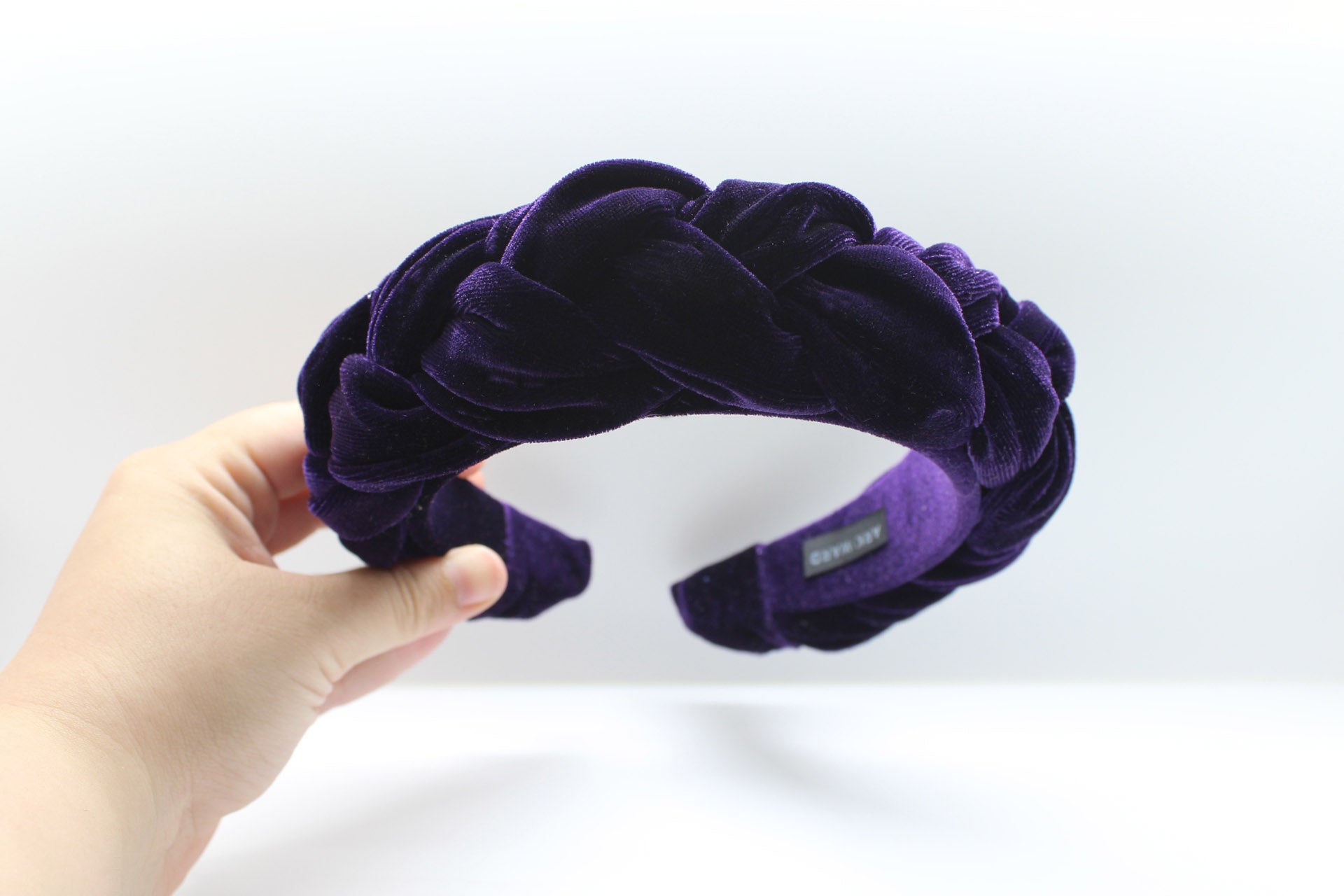 ARKWARD Purple Velvet Braided Headband