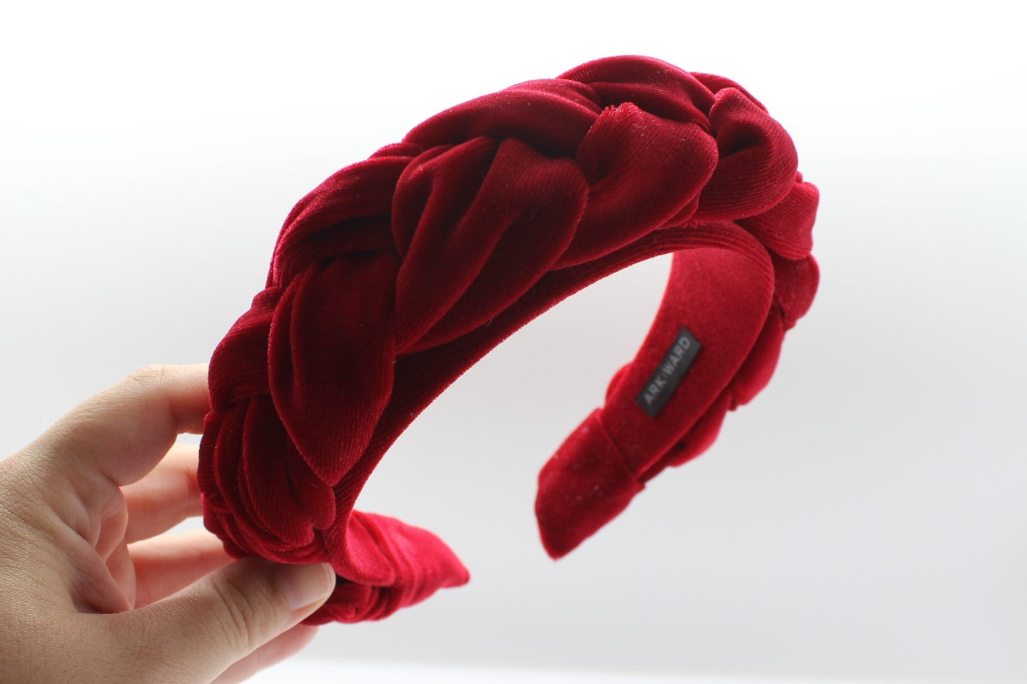 ARKWARD Red Velvet Braided Headband