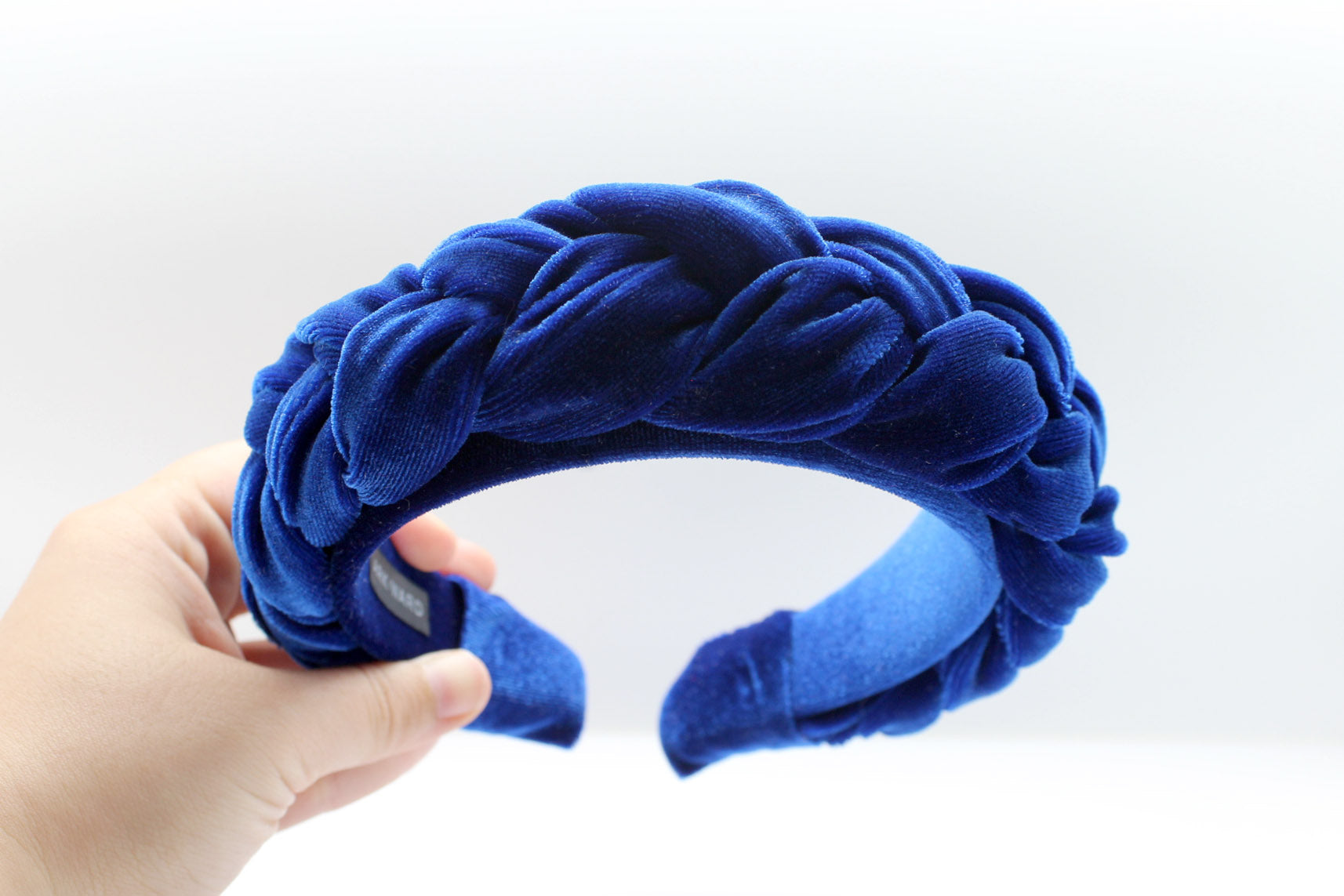 ARKWARD Royal Blue Velvet Braided Headband