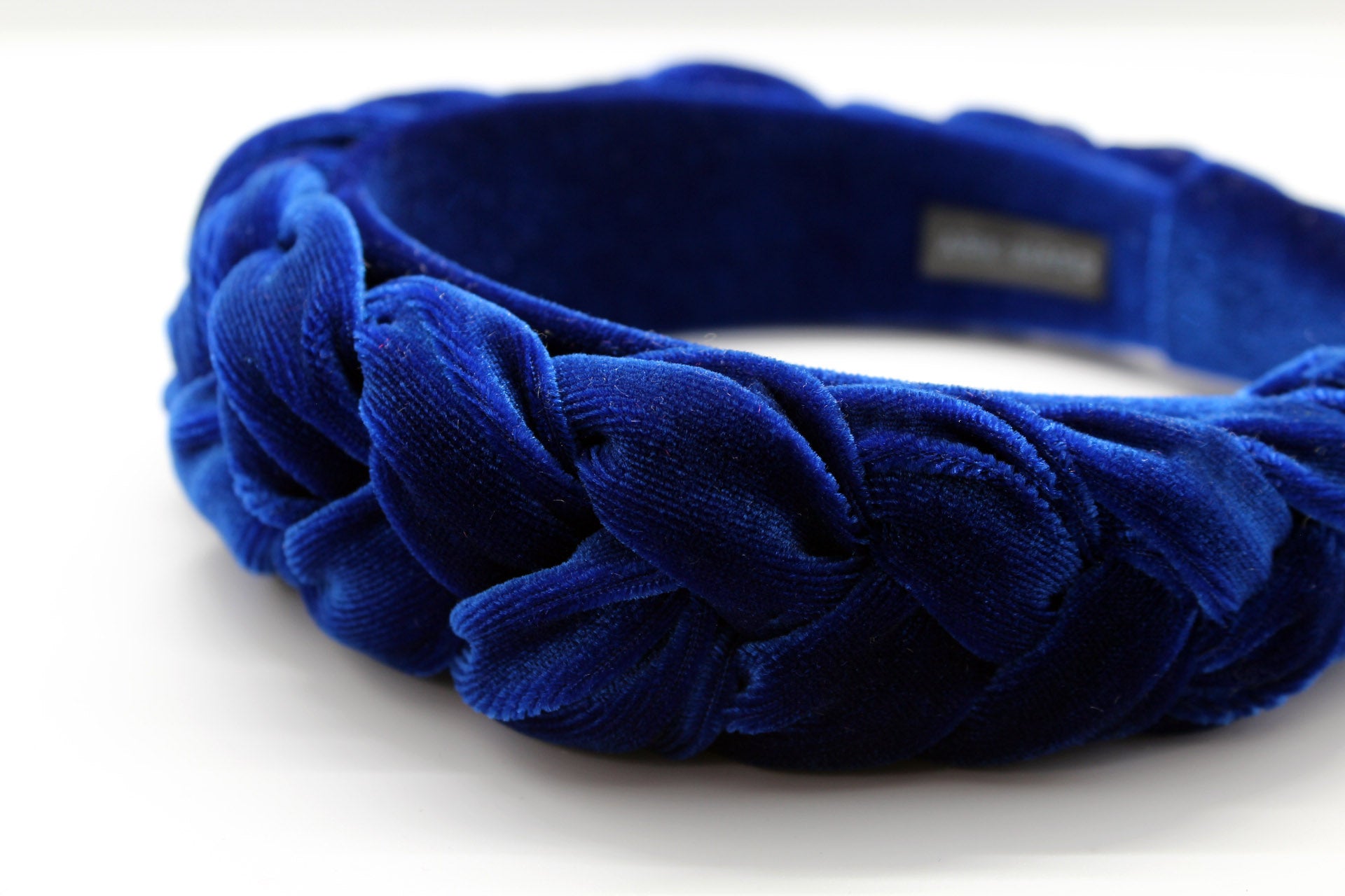 ARKWARD Royal Blue Velvet Braided Headband