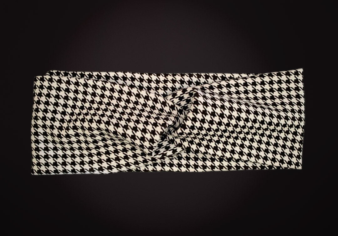 ARKWARD Houndstooth Black & White Headband