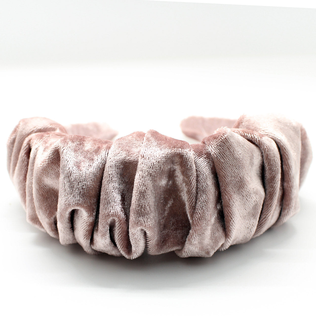 ARKWARD Pink Velvet Ruffle Headband