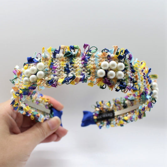 Yellow pearl Boucle Headband