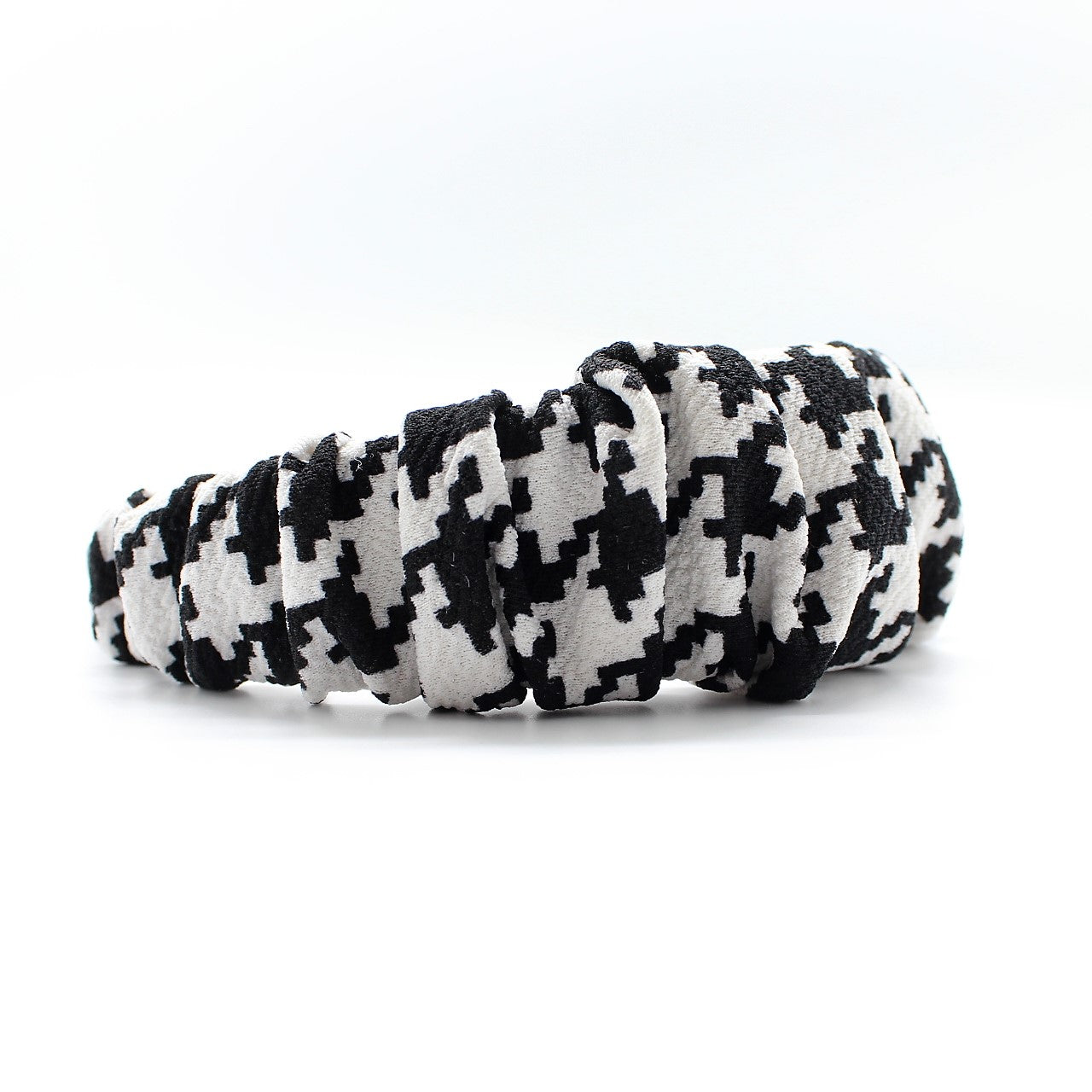 Houndstooth Ruffle Headband