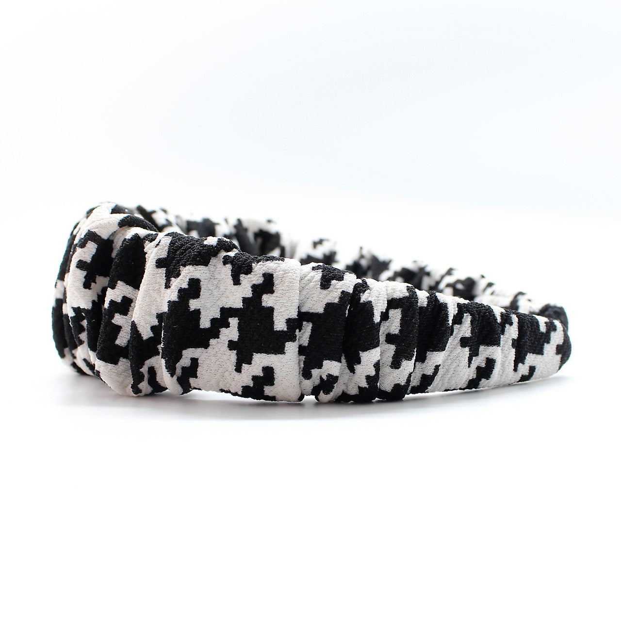 Houndstooth Ruffle Headband
