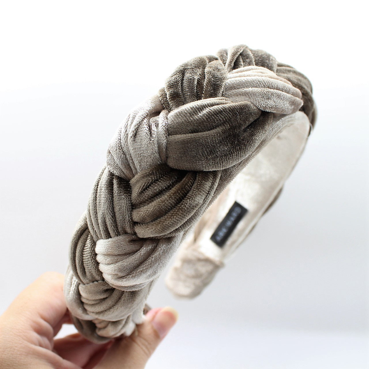 Mix Champagne Velvet Braided Headband