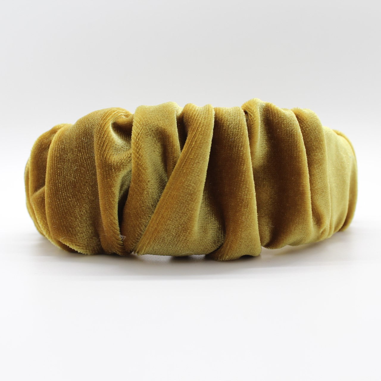 Mustard Velvet Ruffle Headband