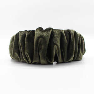 Olive Green Ruffle Headband