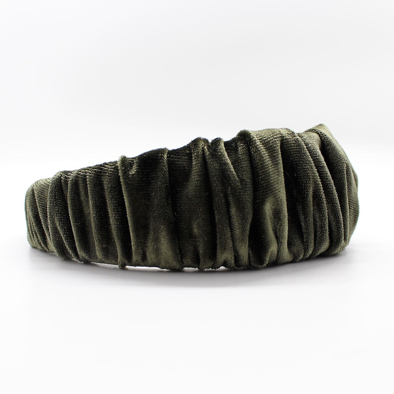 Olive Green Ruffle Headband