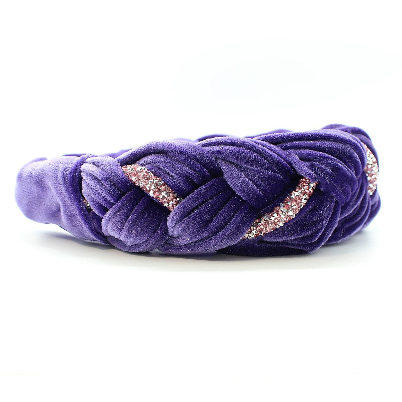 Olive Velvet and Rhinestones Headband