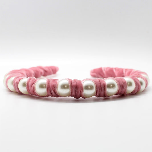 Pearl Baby Pink wrap Headband