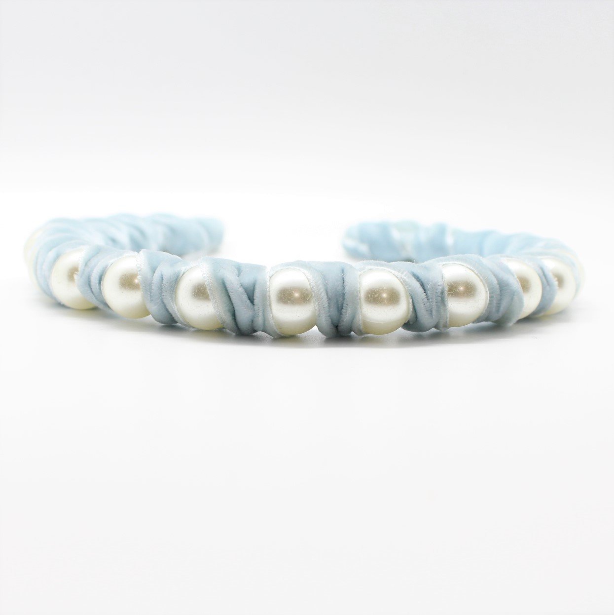 Pearl Polar blue wrap Headband
