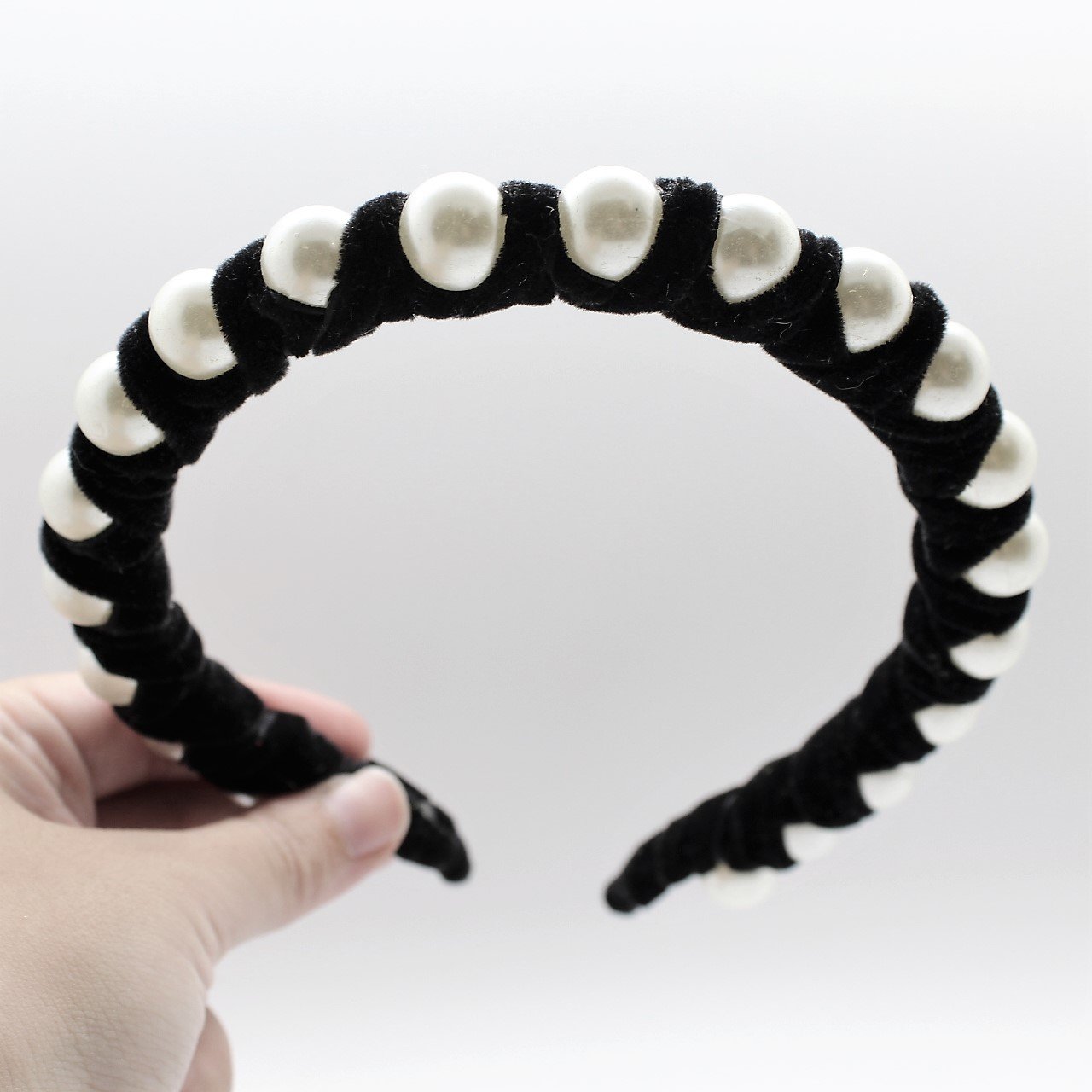 Pearl Polar blue wrap Headband