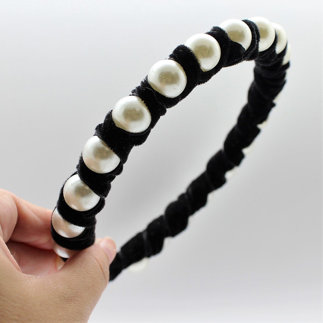 Pearl Emerald Green wrap Headband