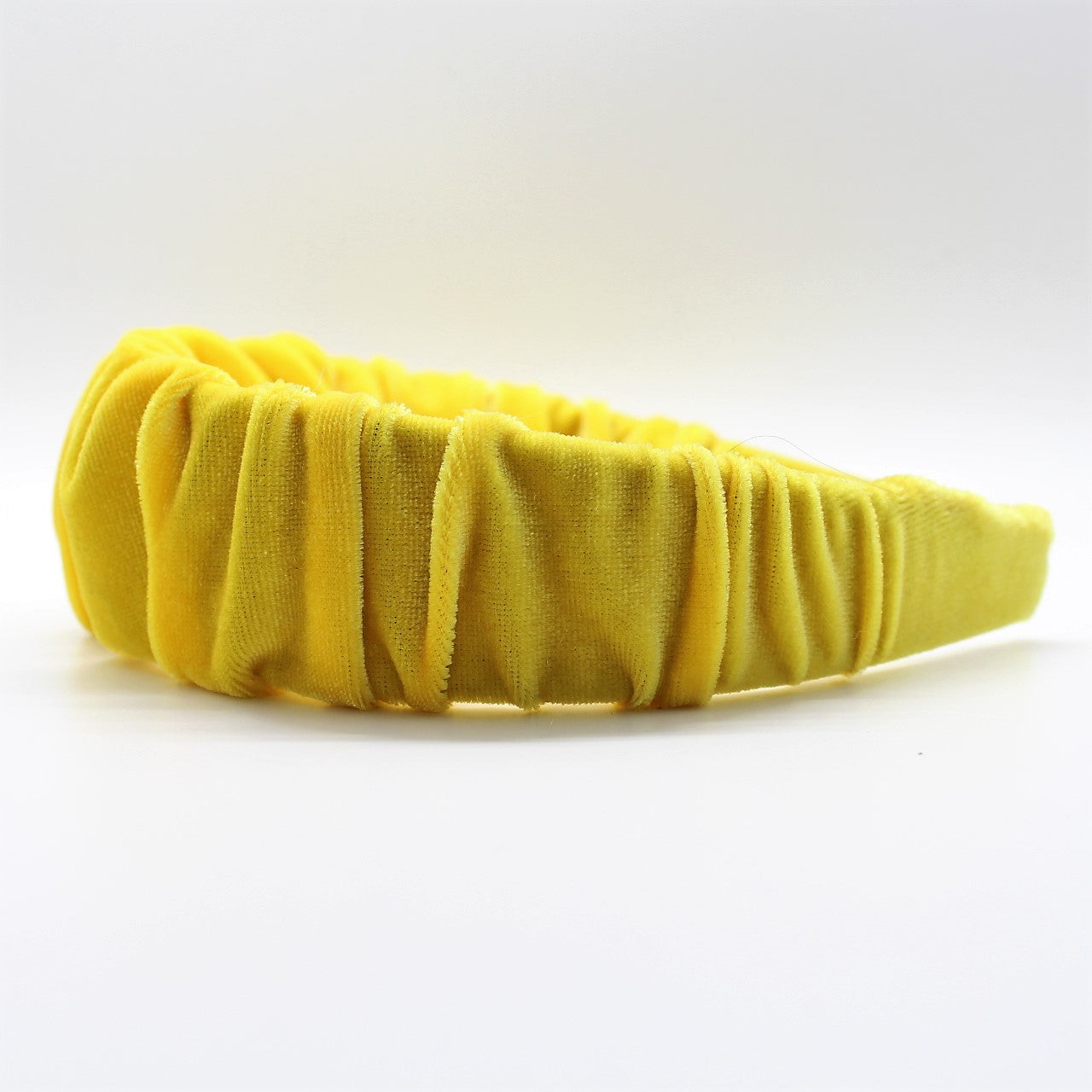 Pineapple Yellow Velvet Ruffle Headband