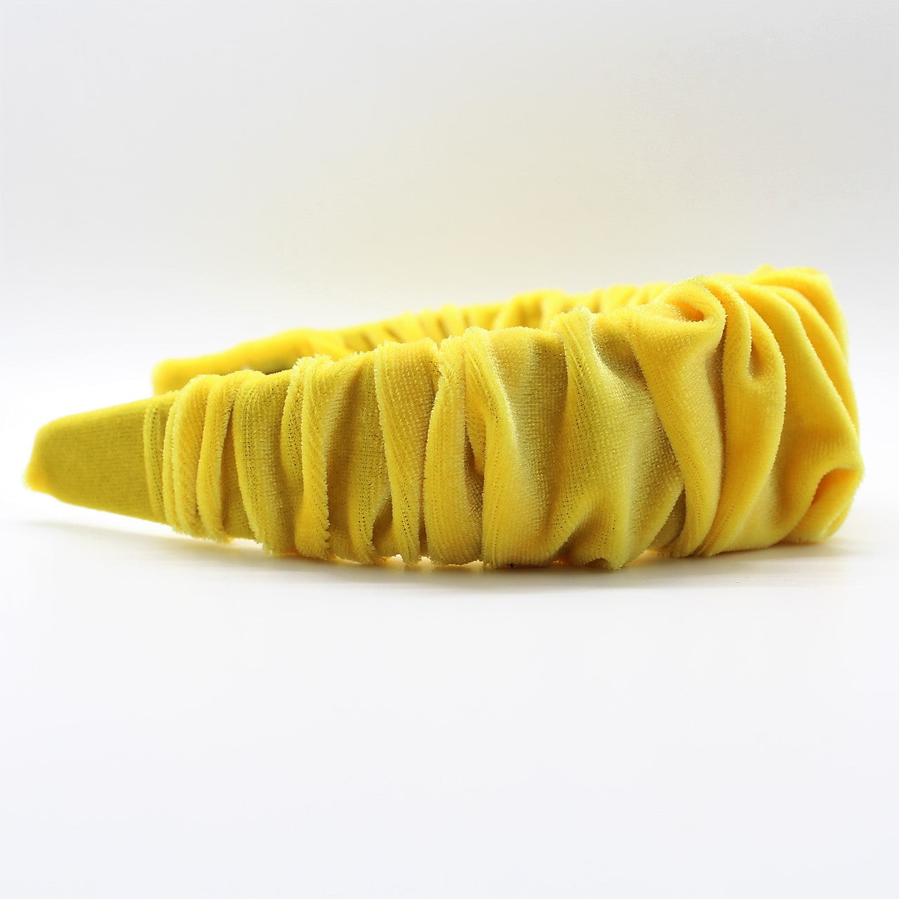Pineapple Yellow Velvet Ruffle Headband