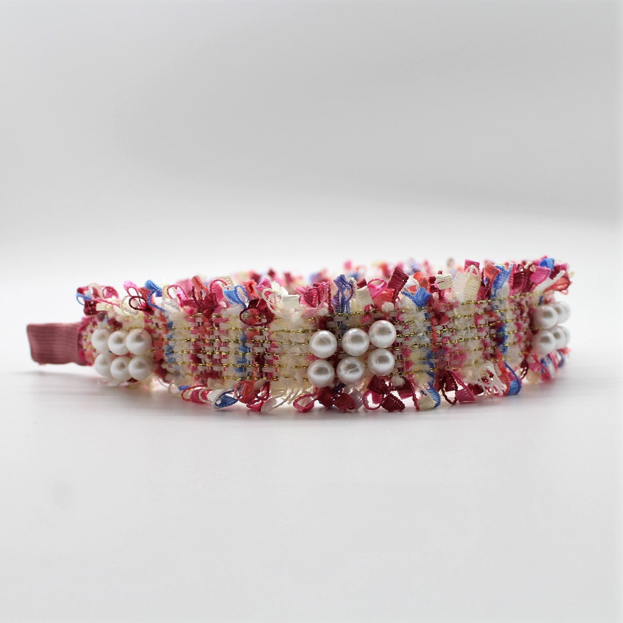 Pink pearl Boucle Headband
