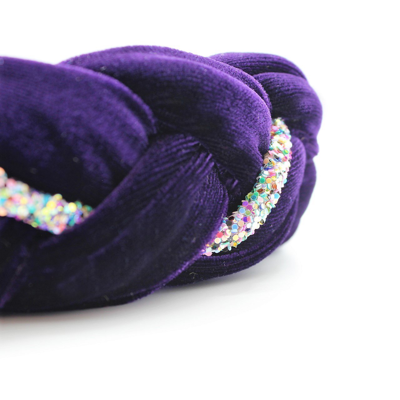 Pink Velvet and Rhinestones Headband