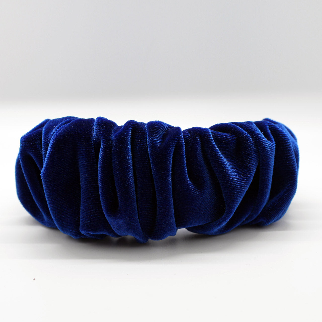 ARKWARD Royal Blue Velvet Ruffle Headband