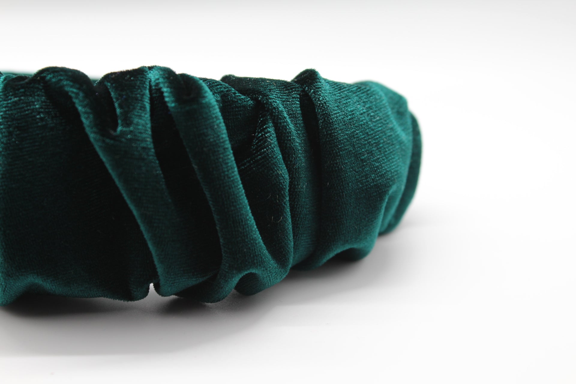 ARKWARD Sacramento Green Velvet Ruffle Headband