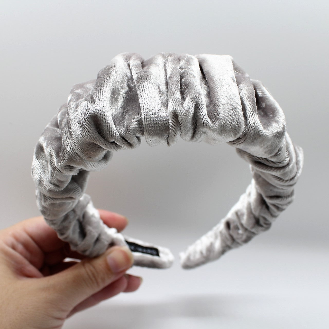 Silver Ruffle Headband