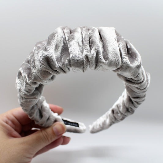 Silver Ruffle Headband
