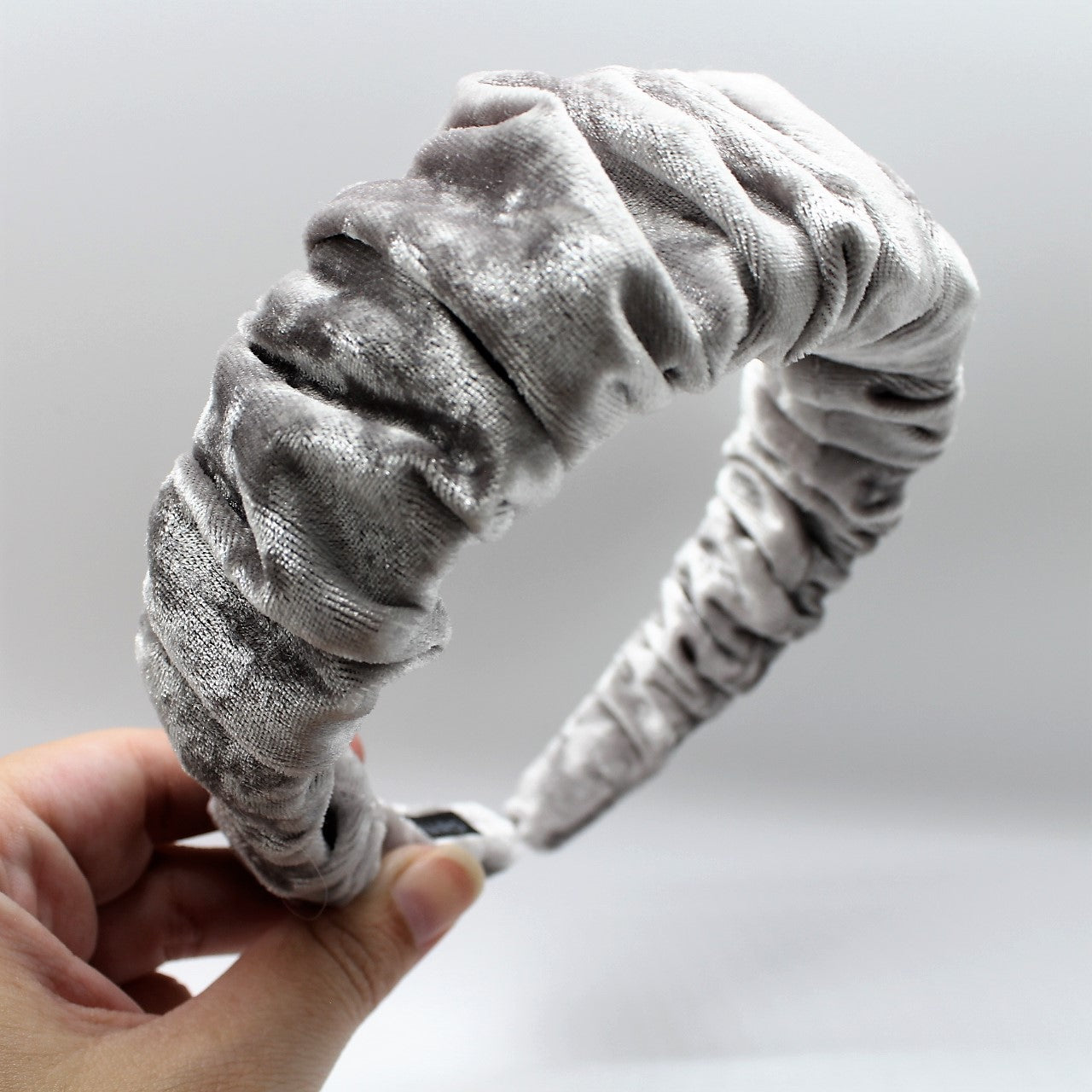 Silver Ruffle Headband