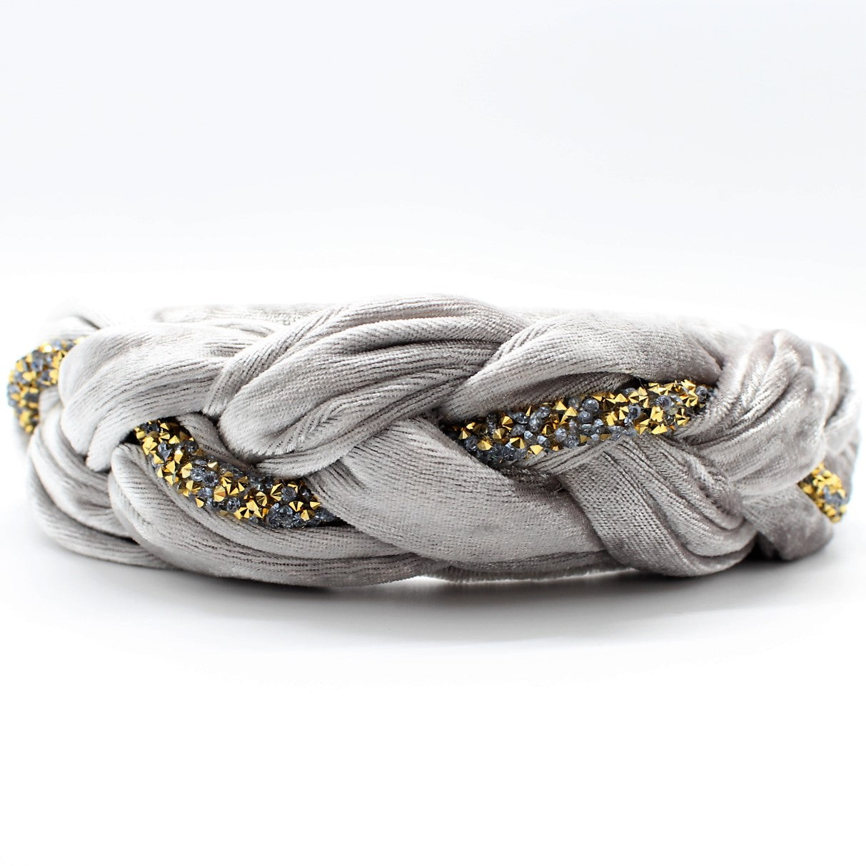 Red Velvet and Rhinestones Headband