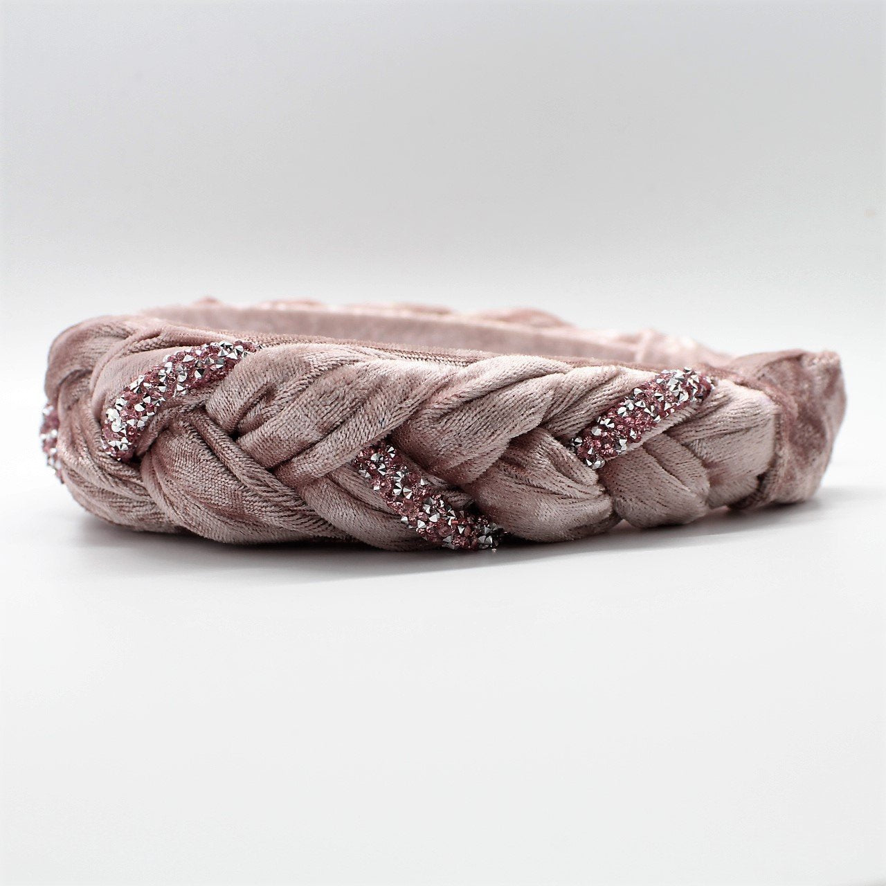 Pineapple yellow Velvet and Rhinestones Headband