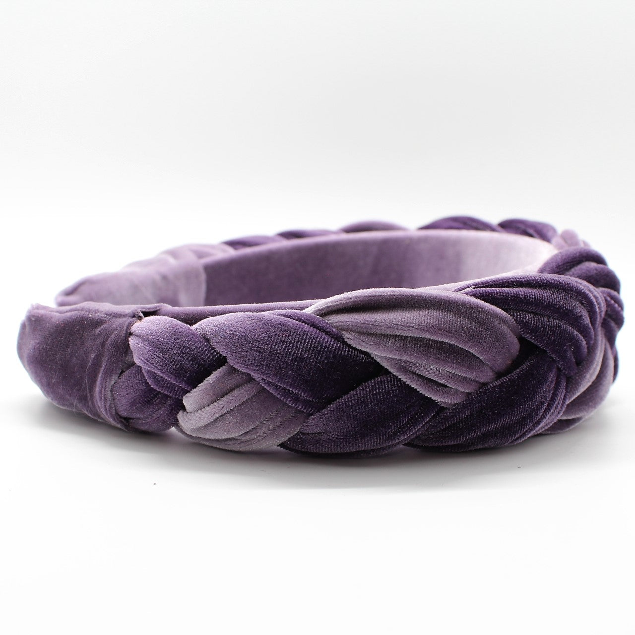 Lilac Ombre Velvet Braided Headband