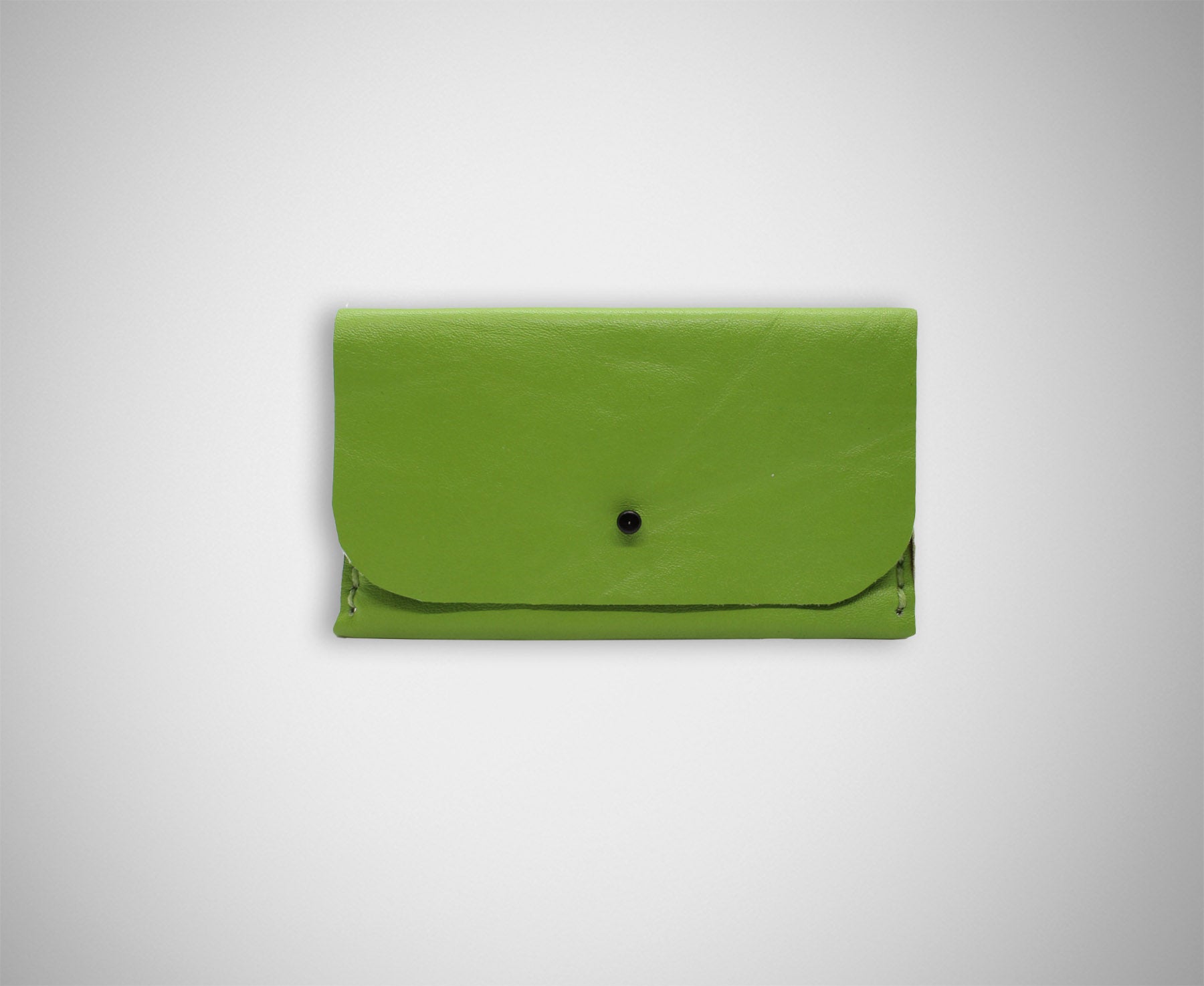 ARKWARD LIME LEATHER CARD CASE
