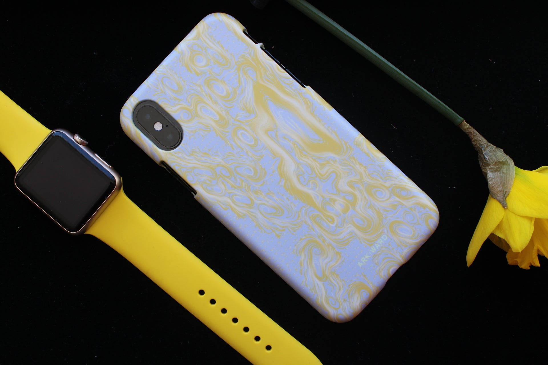 Arkward Orchid Yellow iPhone Case