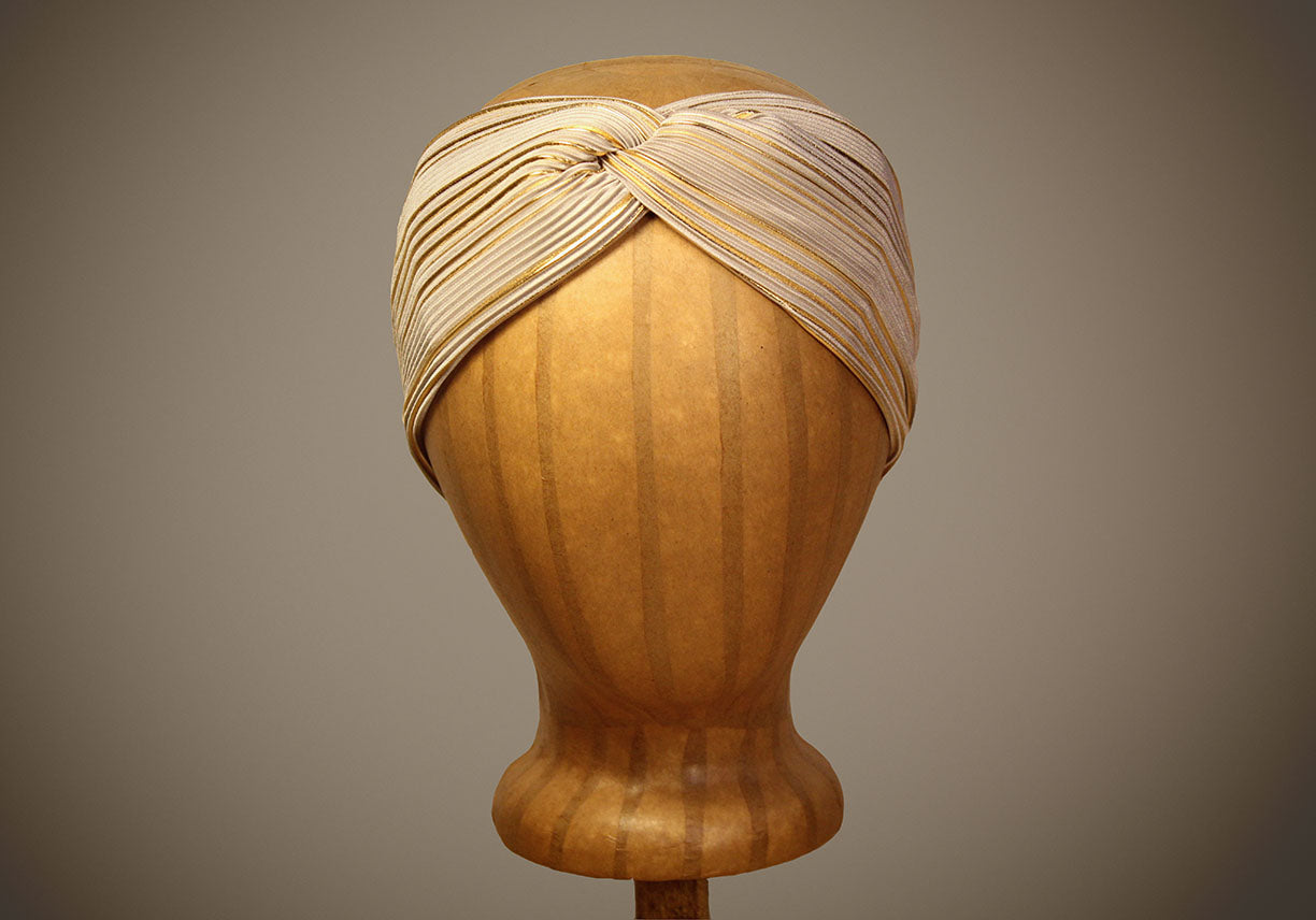 Arkward Silver & Gold Turban Headband