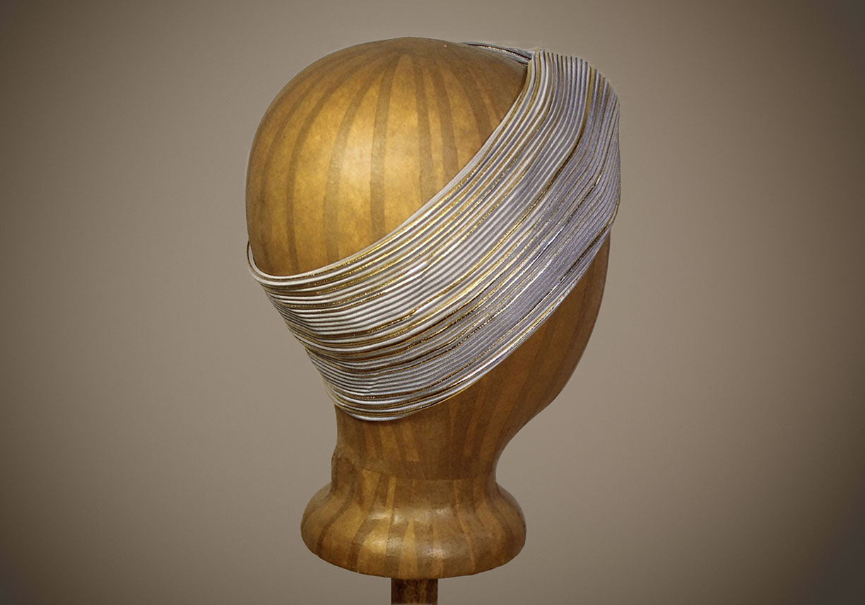 Arkward Silver & Gold Turban Headband